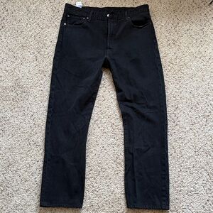 Levi's Men's Straight Black Jeans